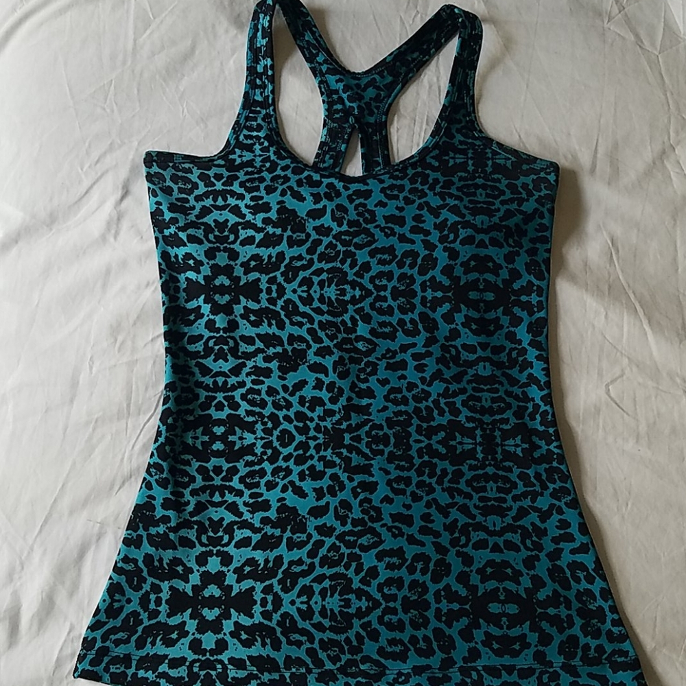 Cheetah Print Athletic Tank Top